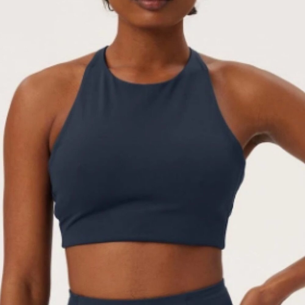 EUC girlfriend collective Topanga bra size L in midnight